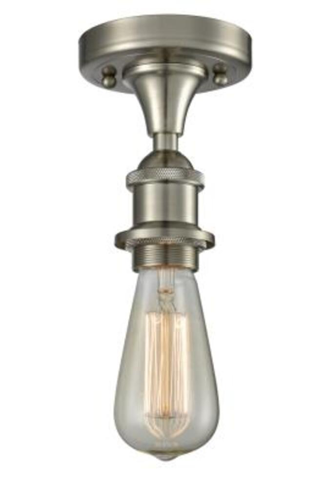 Vintage Industrial Style Brushed Nickel Semi-Flush Mount Light Fixture,NIB